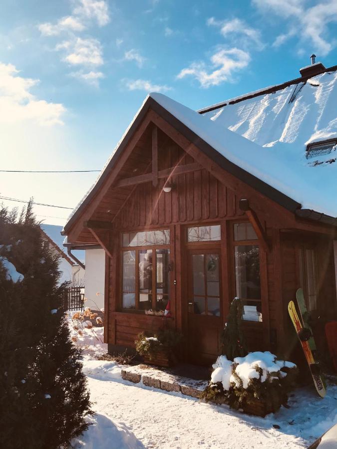 Chatka Czarny Bocian W Podgorzynie Kültér fotó